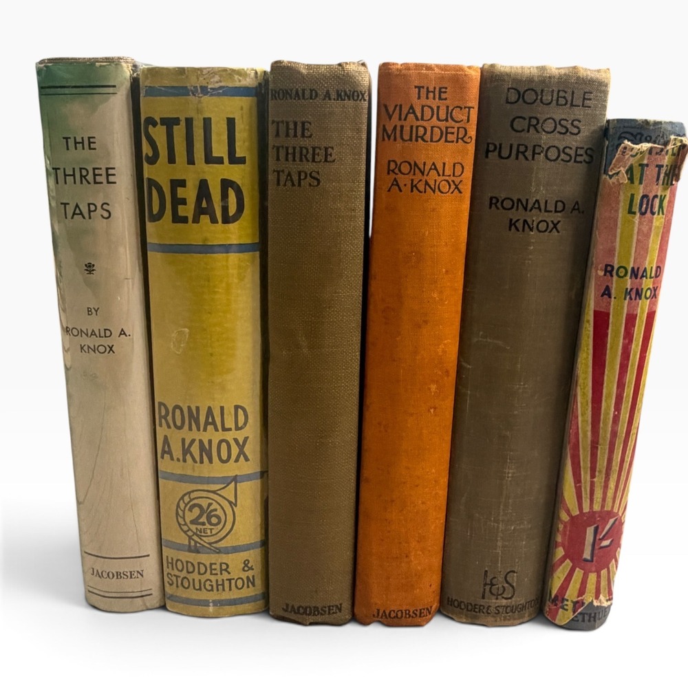 Ronald A Knox Vintage Mystery 6Book Lot The Three Taps Still Dead Viaduct Murder